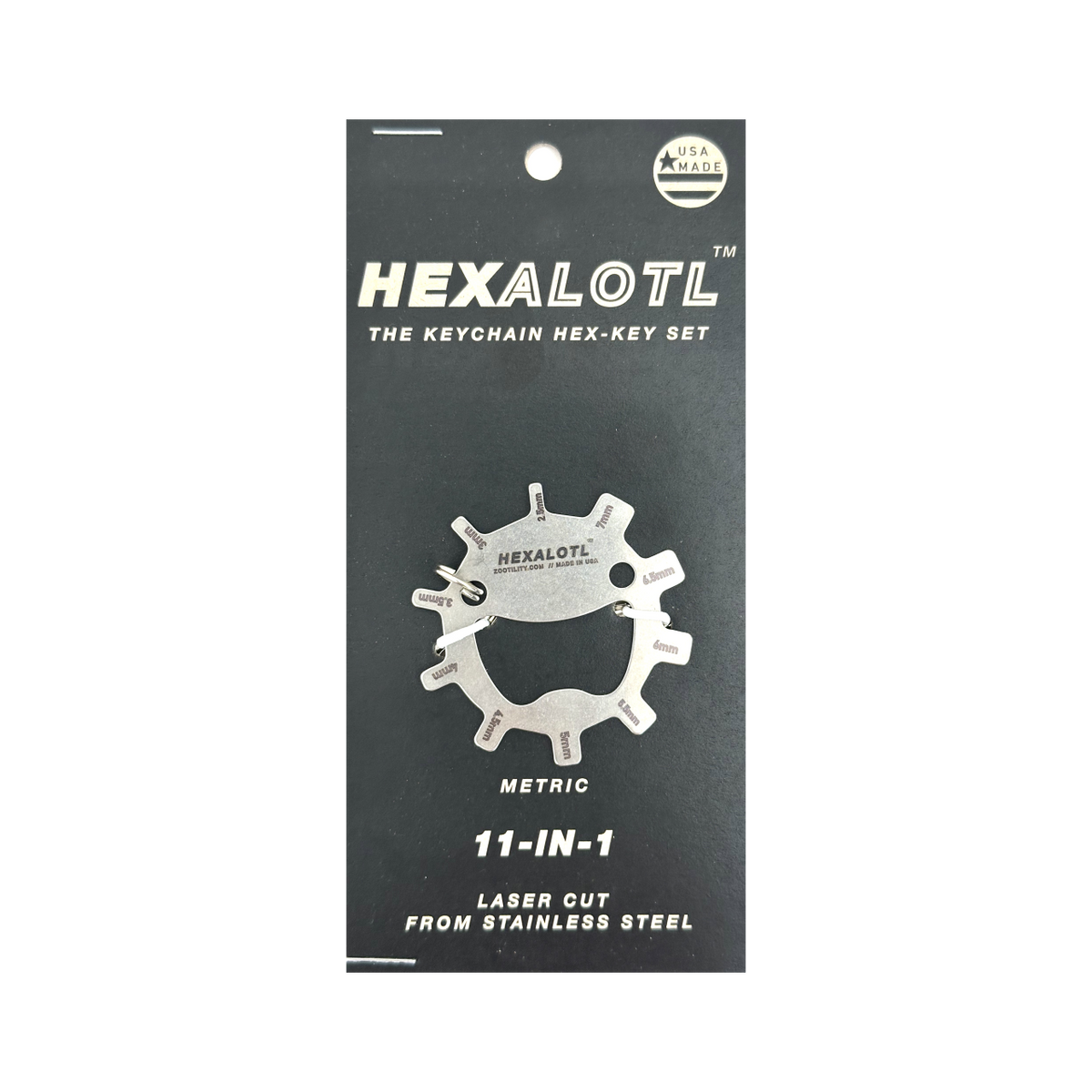 Hexalotl™ 11-in-1 Hex-Key Set: Metric