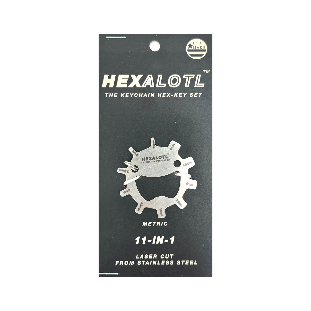 Hexalotl™ 11-in-1 Hex-Key Set: Metric