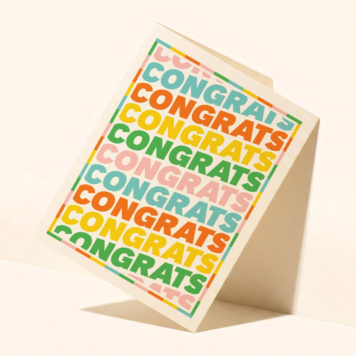 Colorful Congrats Greeting Card