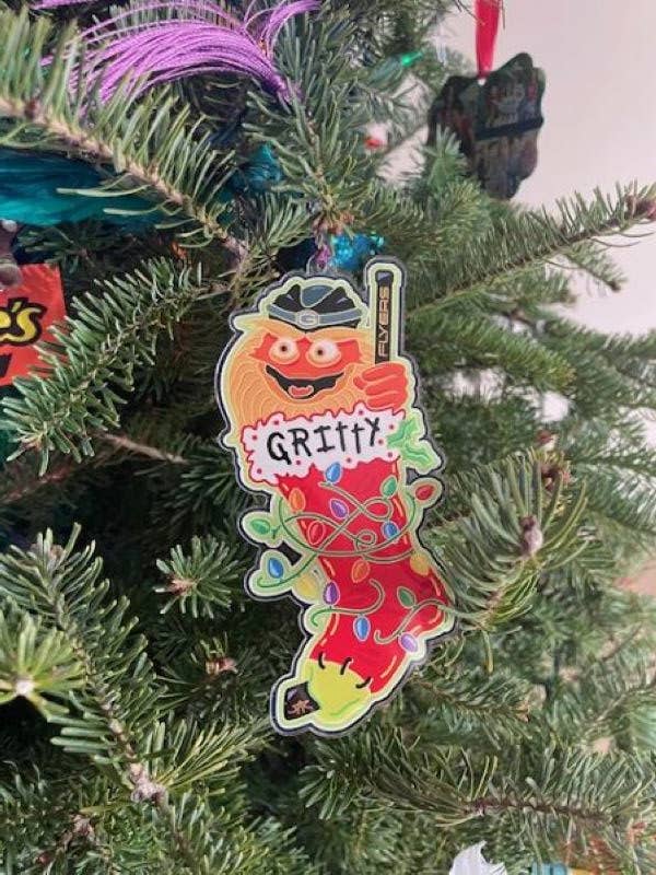 Gritty In Stocking Ornament