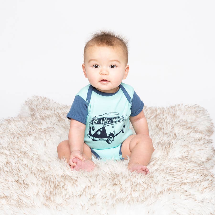 Hippy Bus Baby Bodysuit: 3/6 Month
