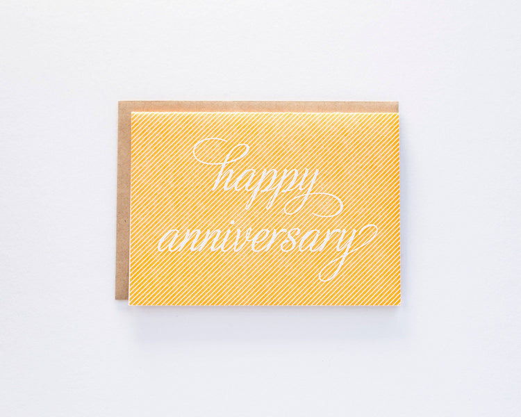 Anniversary Pinstripe Card