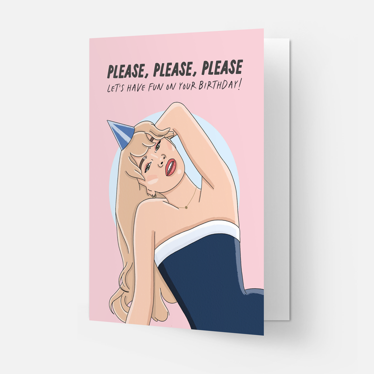 Please Sabrina Carpenter Birthday Card