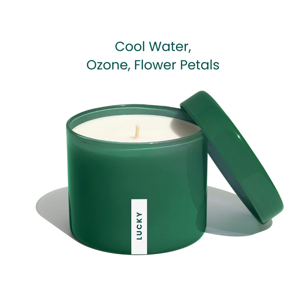 Lucky | 16oz Soy Candle - Reusable Green Container