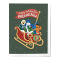 Happy Holidays from Philadelphia Mascots Fun Greeting Card