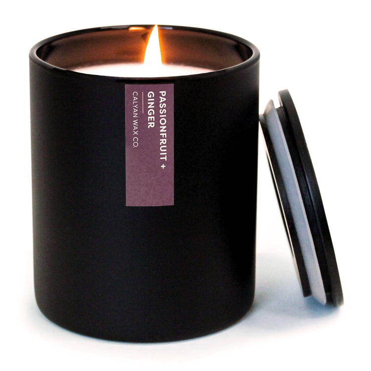 Passionfruit + Ginger - Matte Black Tumbler Soy Candle