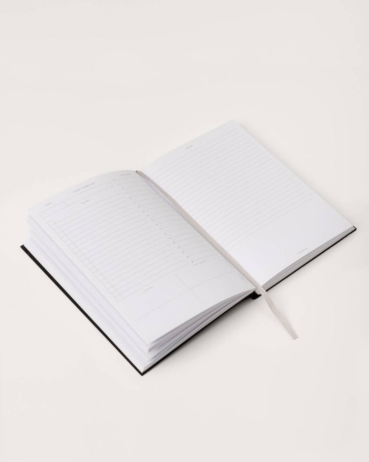 Navy Zodiac Star Linen Daily Planner (Undated)