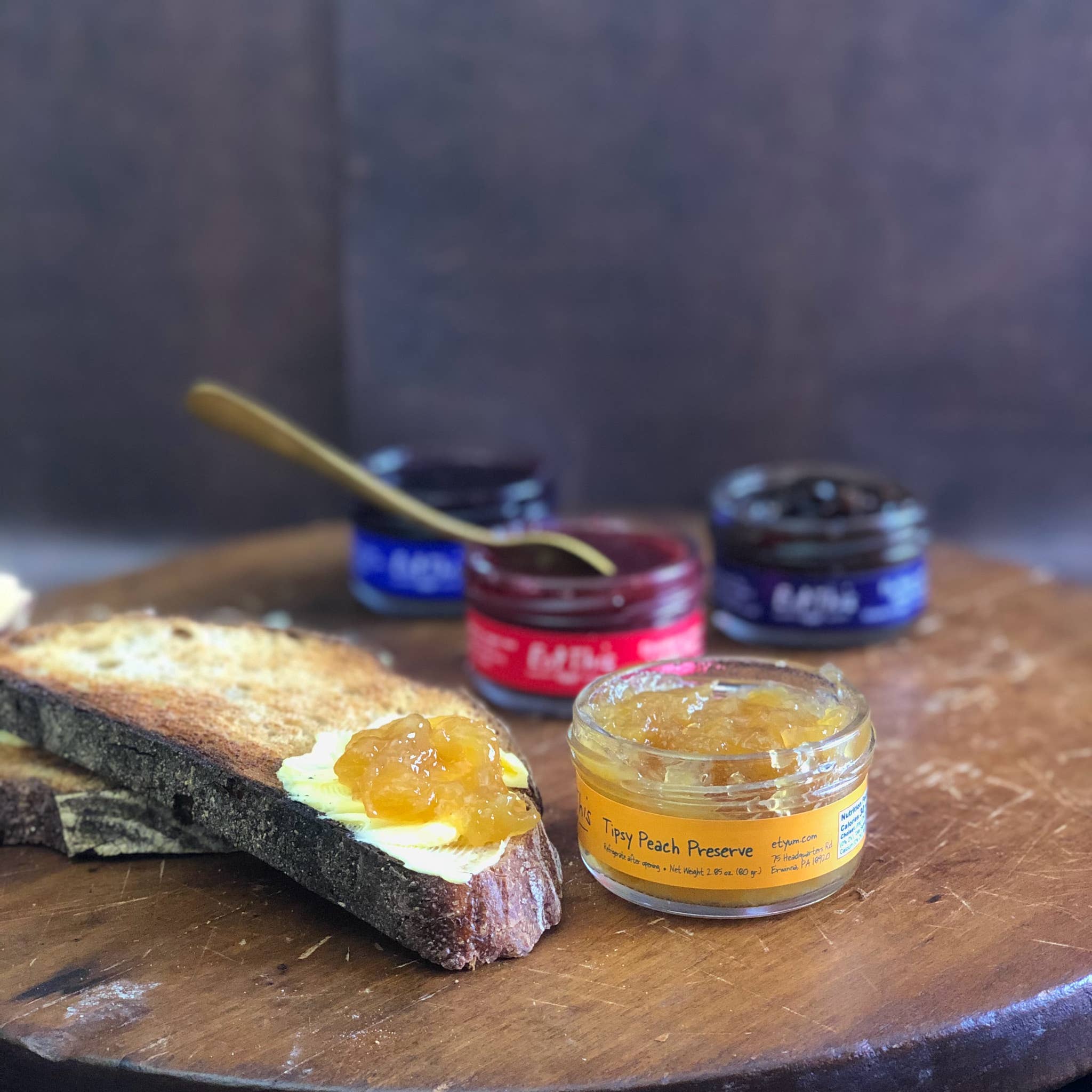 Tipsy Peach Preserve : 7 OZ