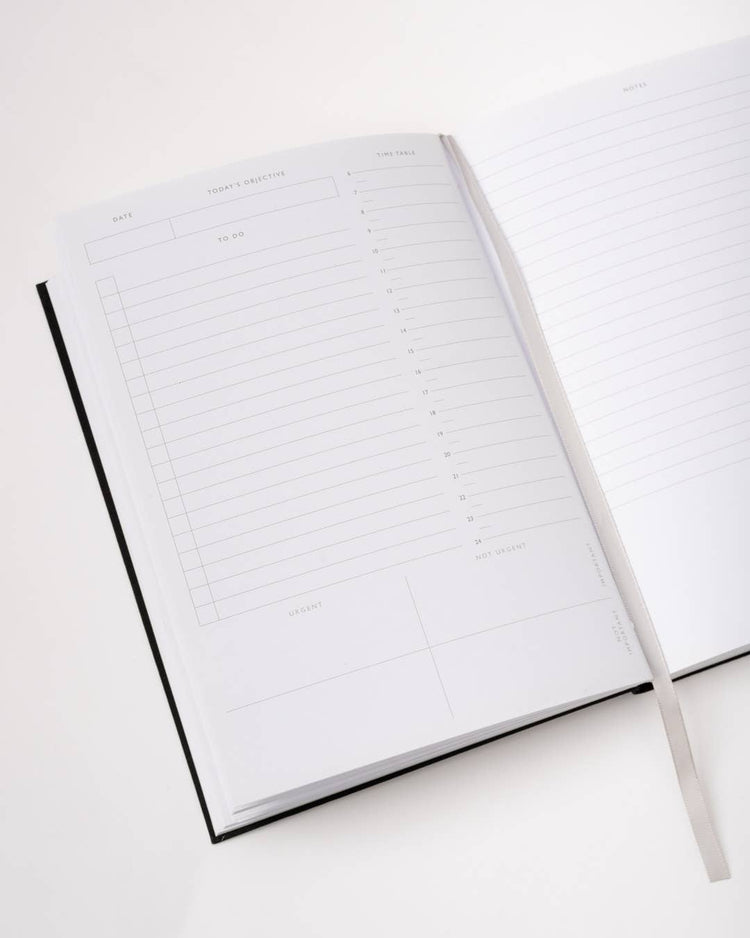 Navy Zodiac Star Linen Daily Planner (Undated)