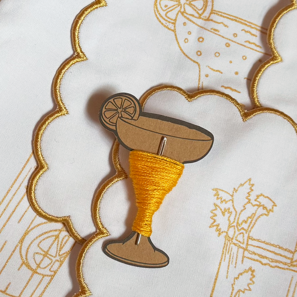 Stitch Your Cocktail Napkins - Cocktail Embroidery Kit
