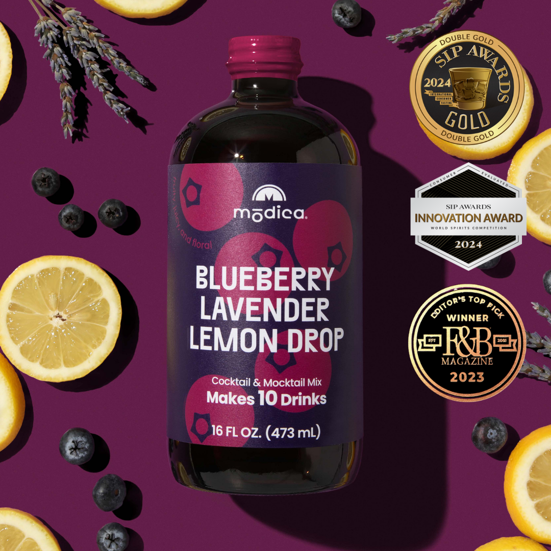Blueberry Lavender Lemon Drop Cocktail & Mocktail Mix
