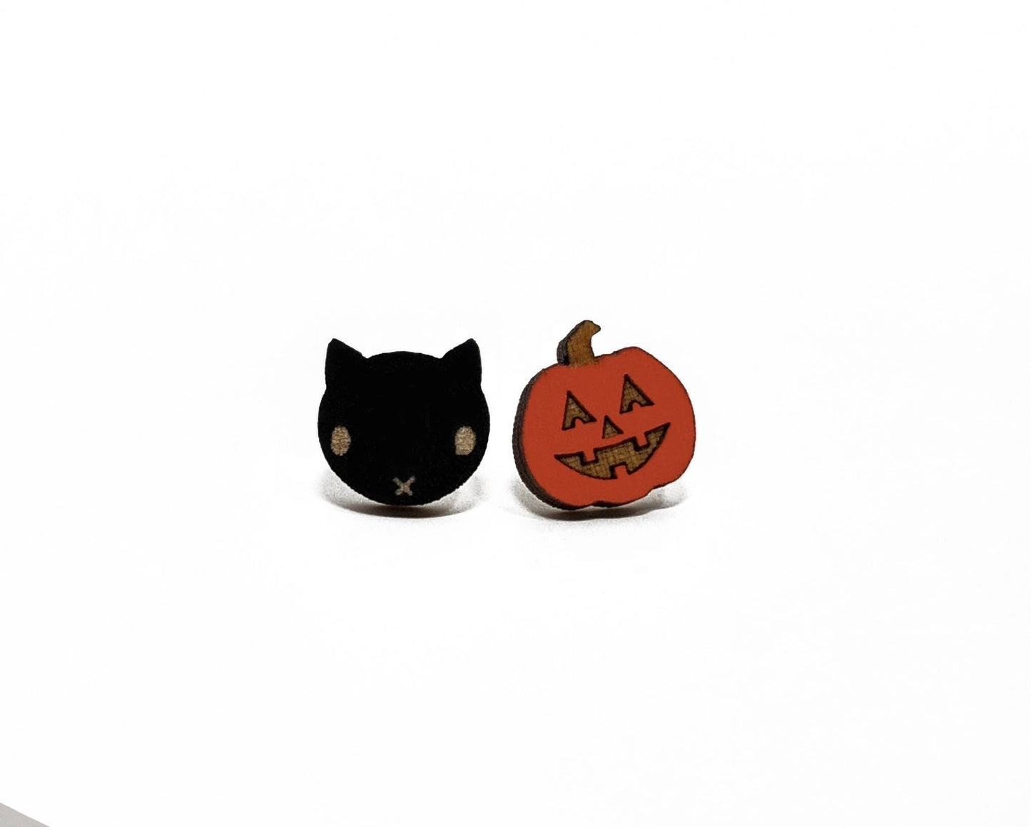 Jack & Cat Halloween Earrings