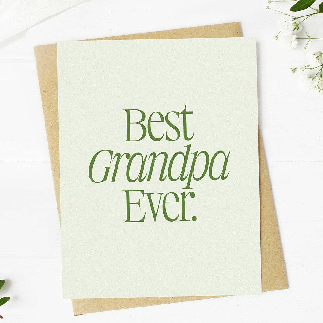 Best Grandpa Ever Father's Day Card