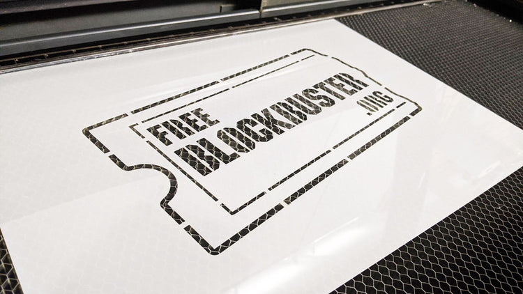 Blockbuster stencil