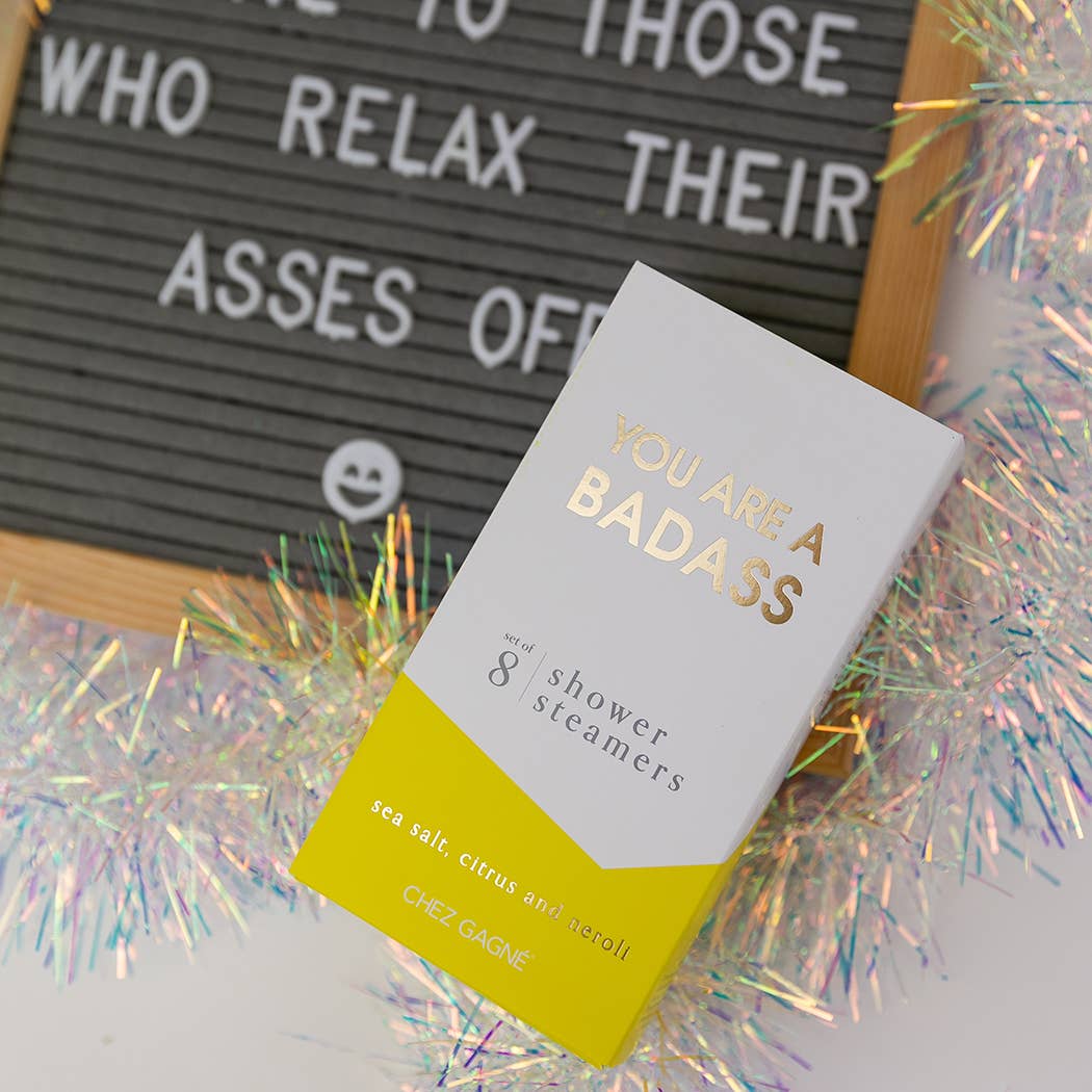 You Are A Badass Shower Steamers - Sea Salt, Citrus & Neroli - Set of 8