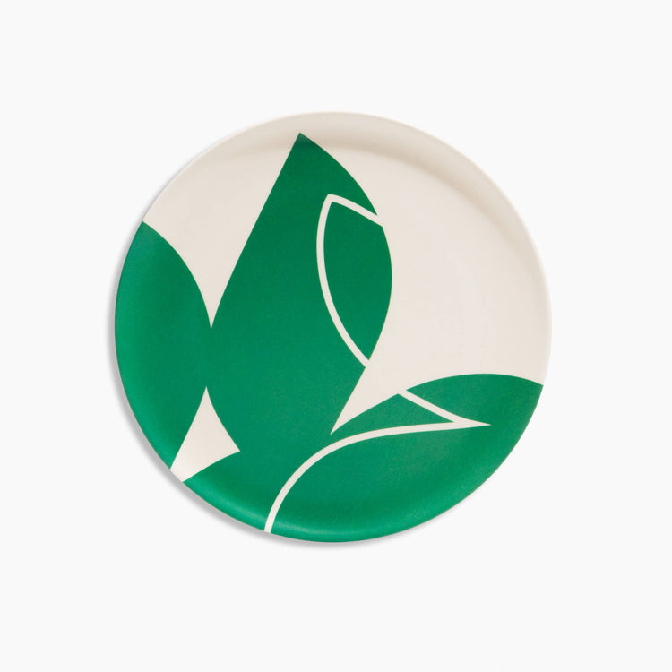 Bamboo Salad Plate Set in Flora