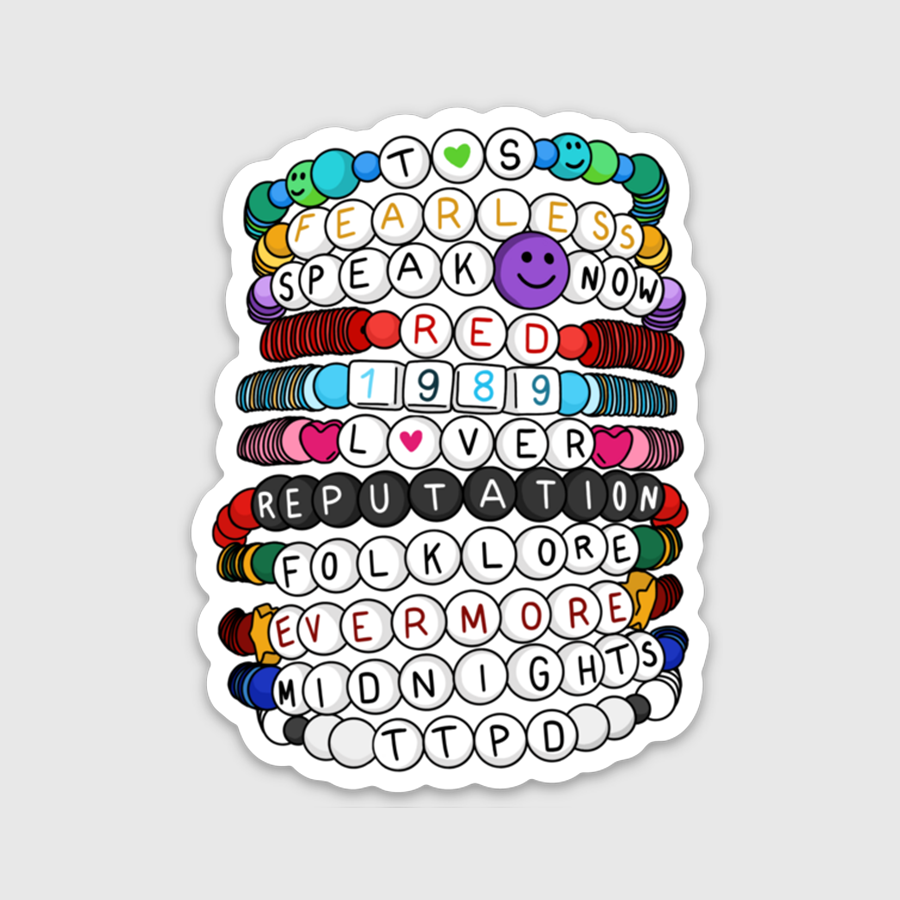 Taylor Swift Eras Friendship Bracelets Sticker