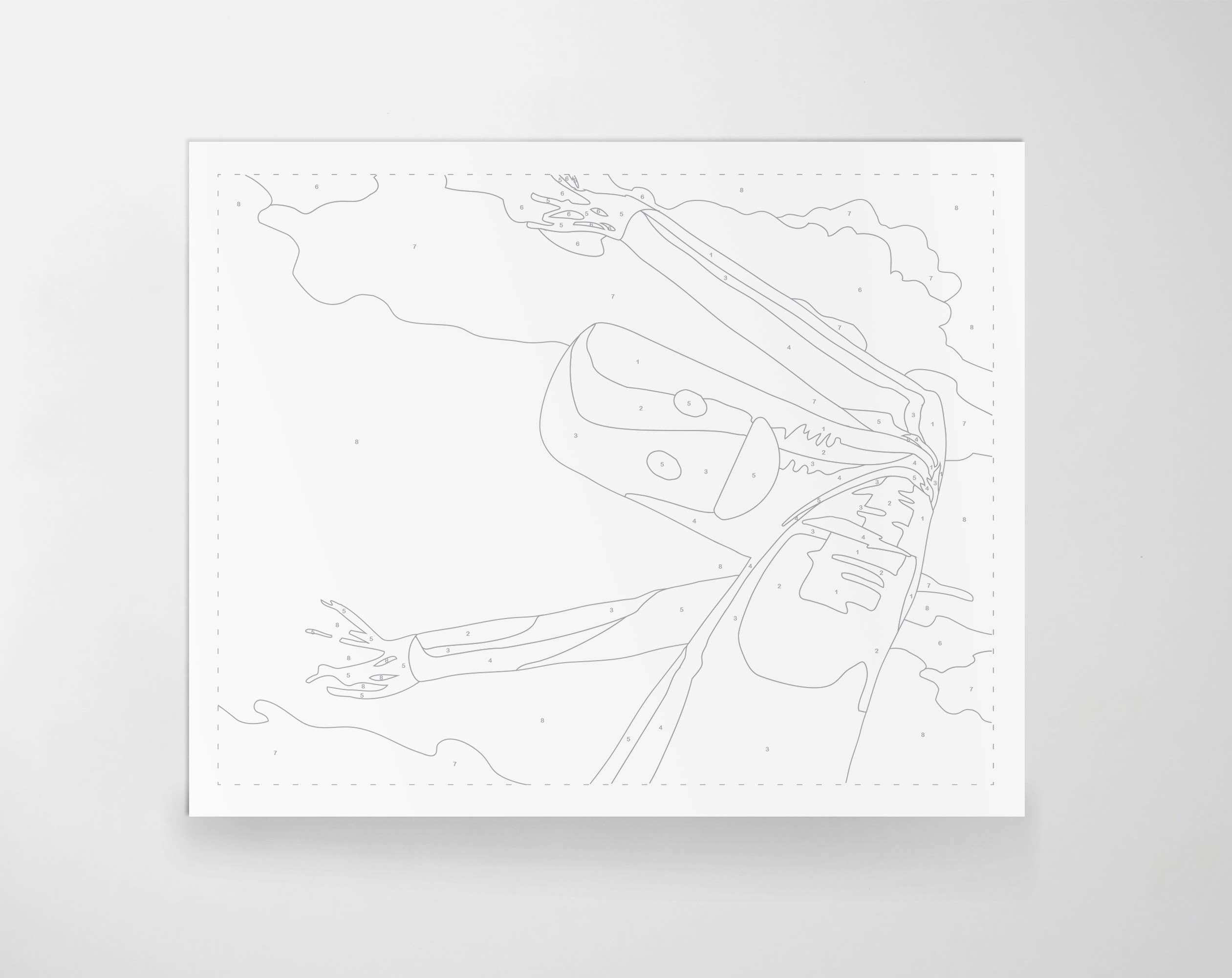 Roadside Vignette II | Modern Paint By Numbers  Kit (12.5x9.5)