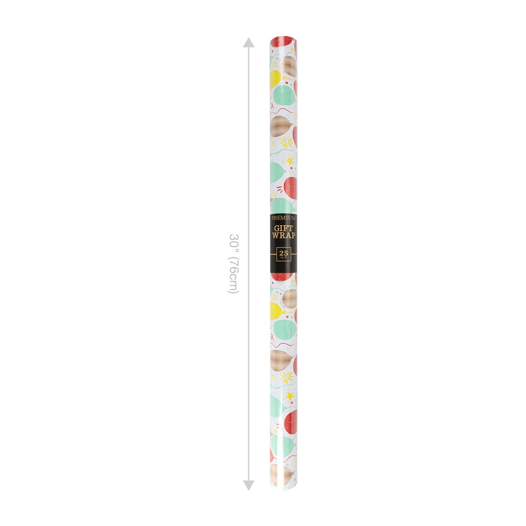 Birthday Balloon 30" x 10' Wrapping Paper