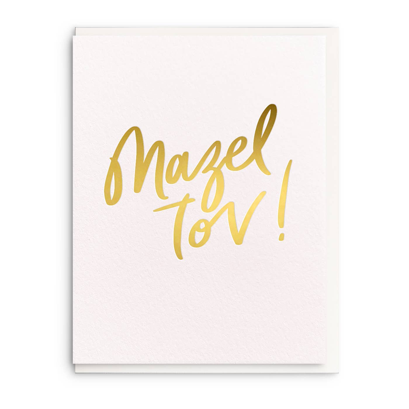 Mazel Tov Gold Foil Card