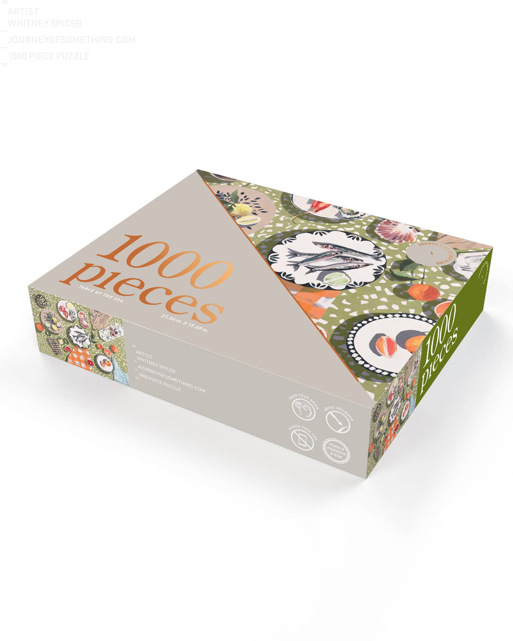 1000 Piece Jigsaw Puzzle - Table By The Sea - Artist Designed