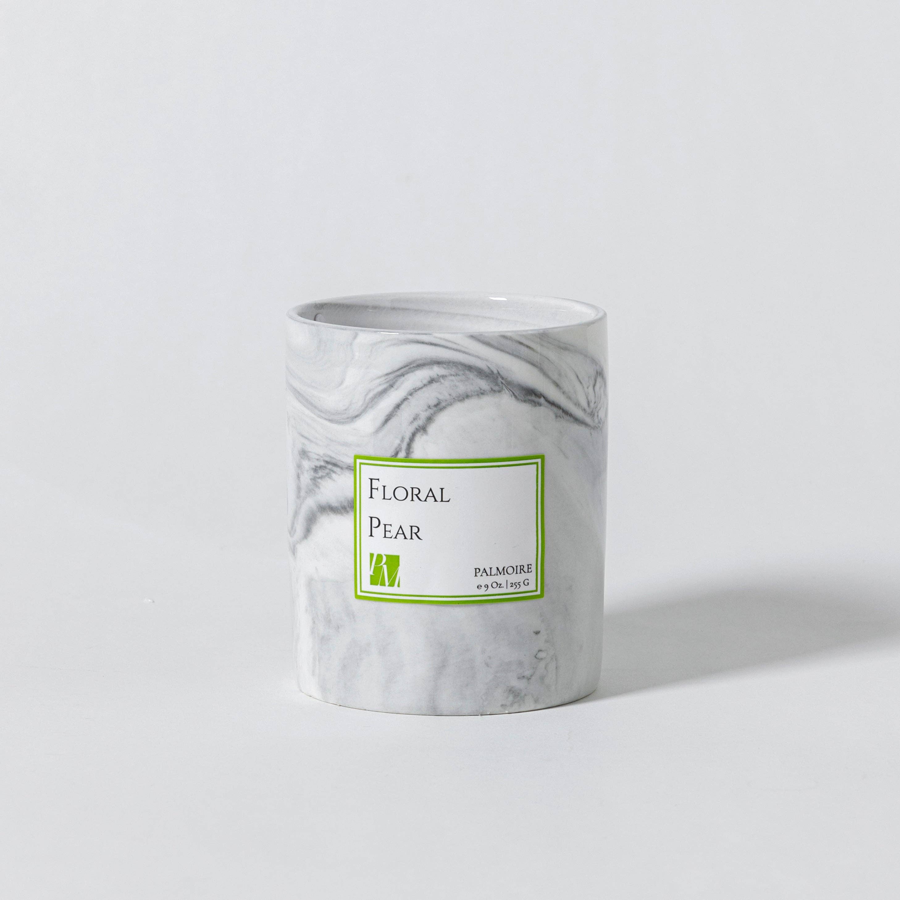 Floral Pear Soy Wax Candle 9 Oz