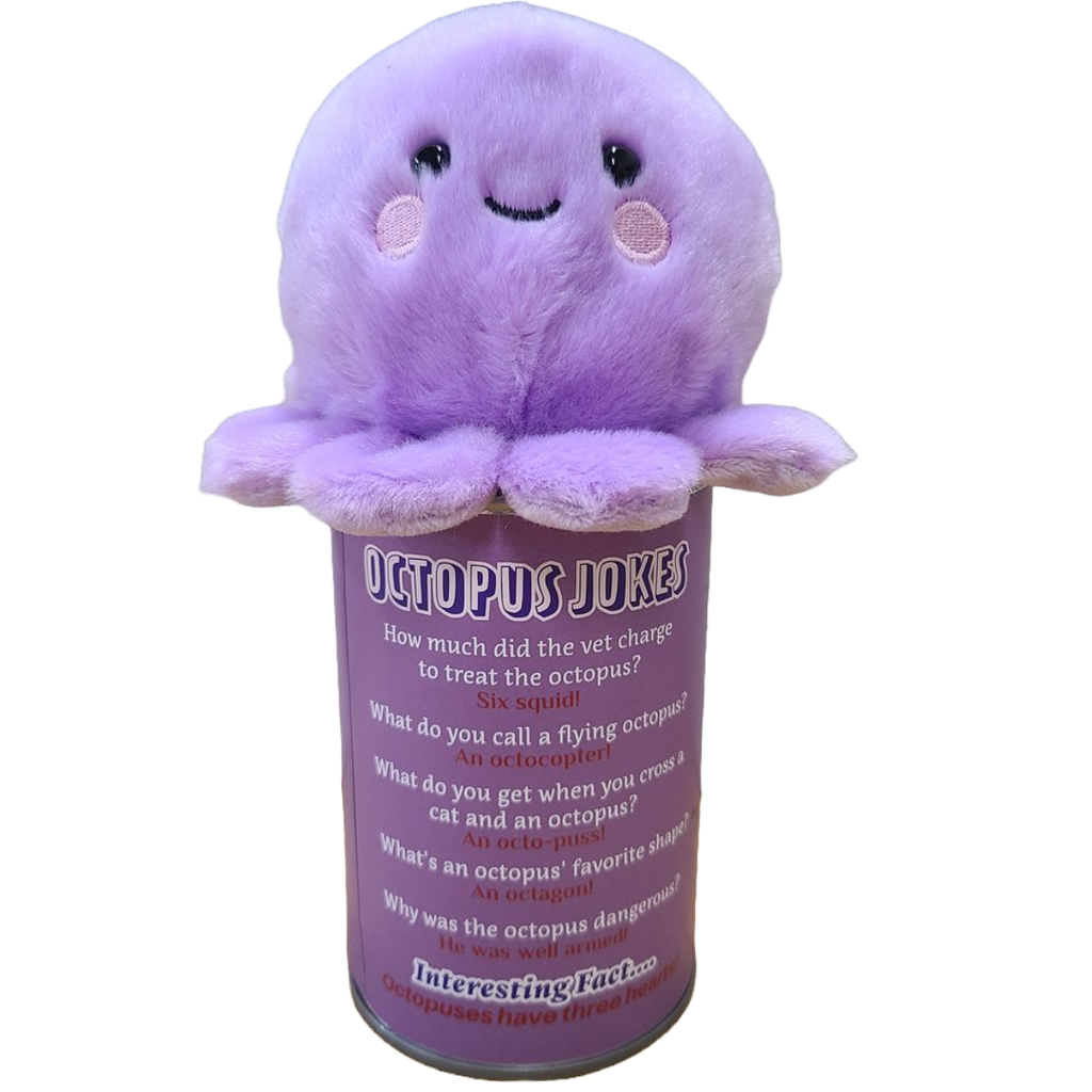 Inky the Canned Octopus | Plush w/Jokes