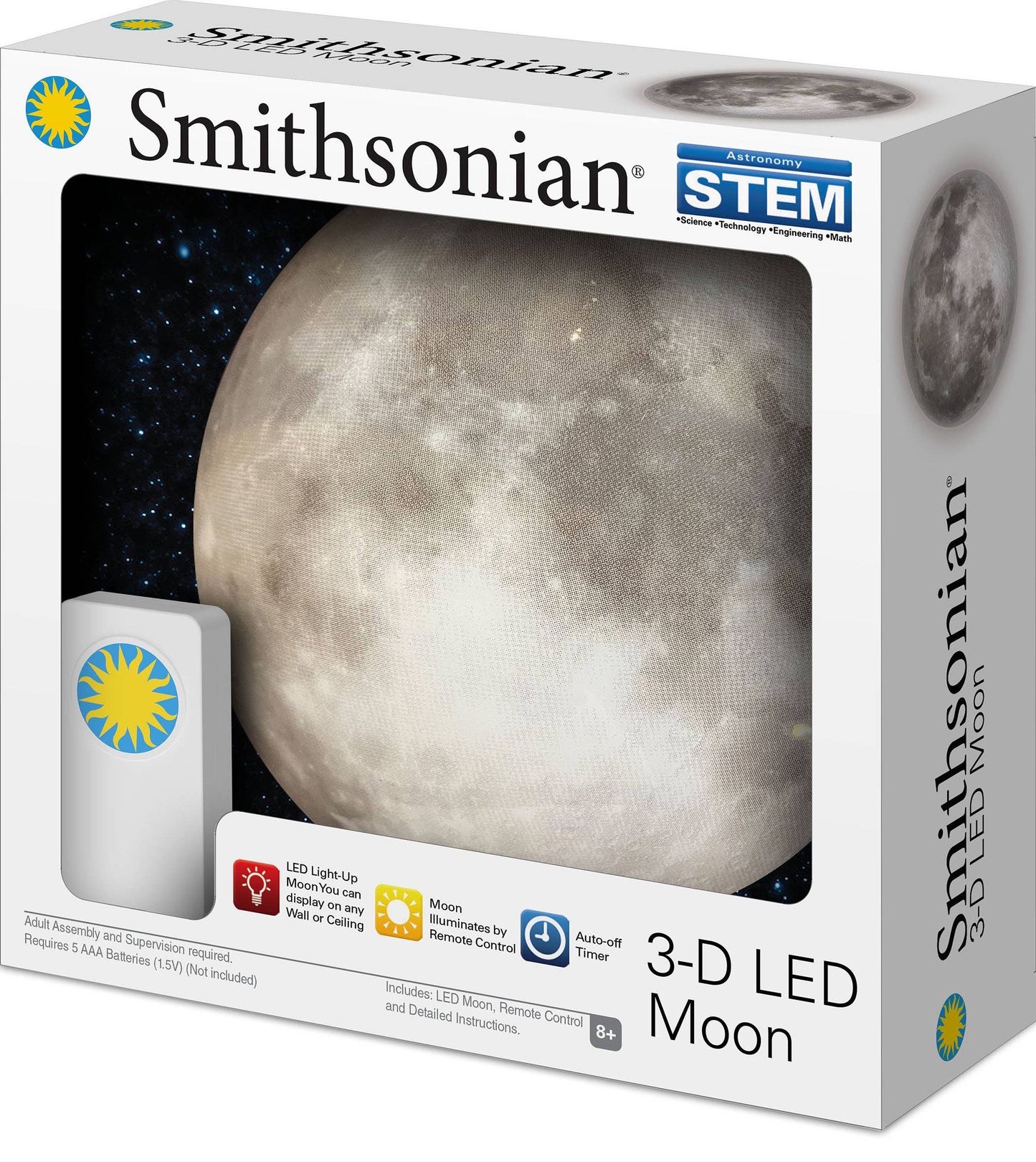 Smithsonian 3D LED 7" Moon