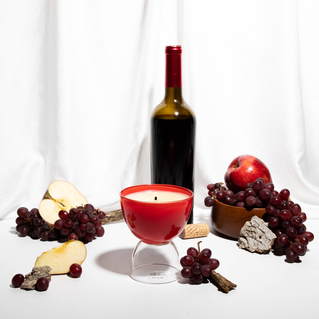 Red Blend – Wine-Inspired Soy Candle in Reusable Glass