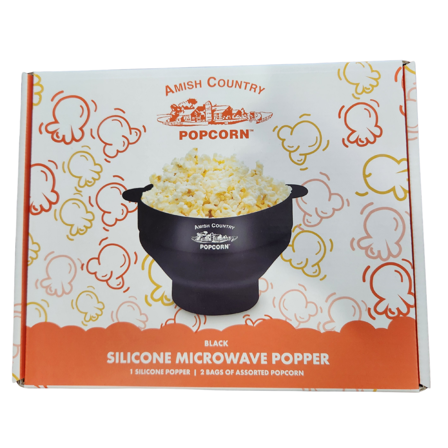 Silicone Microwave Popper: Black