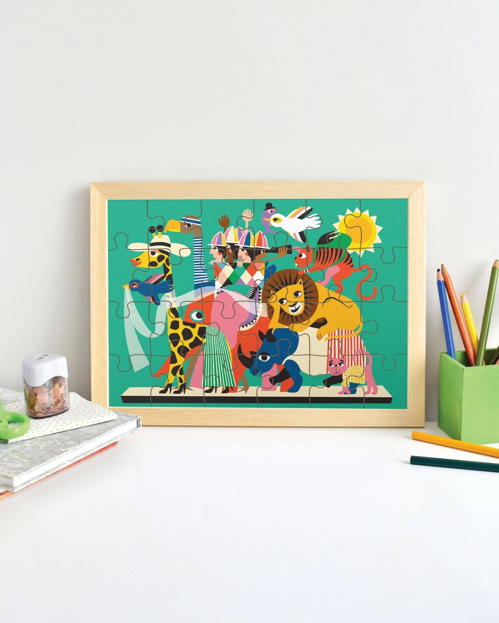 24 Piece Kids Jigsaw Puzzle - Animal Carnival