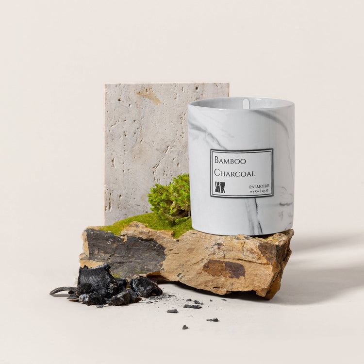 Bamboo Charcoal Soy Wax Candle 9 Oz