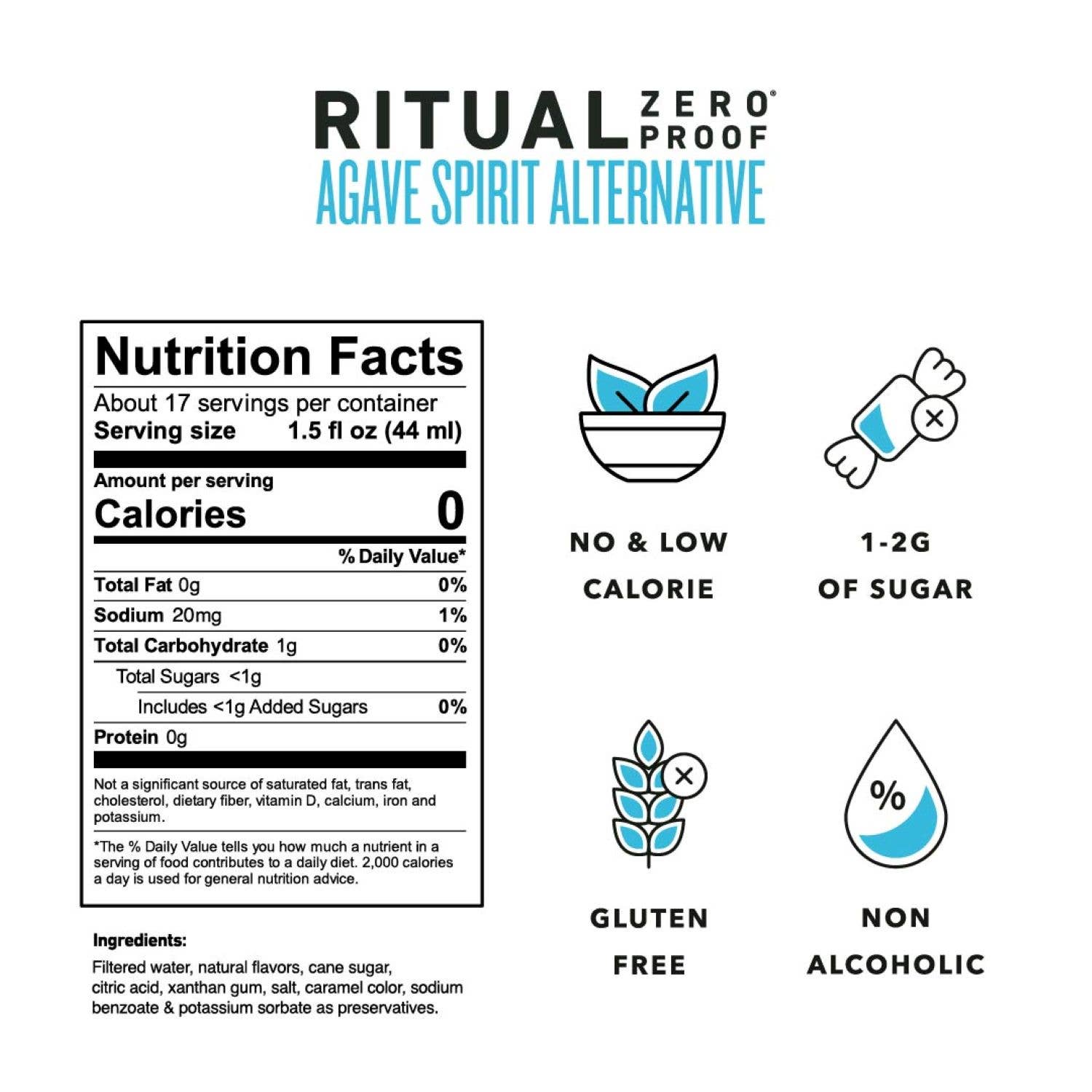 Ritual Zero Proof Agave Spirit Alternative