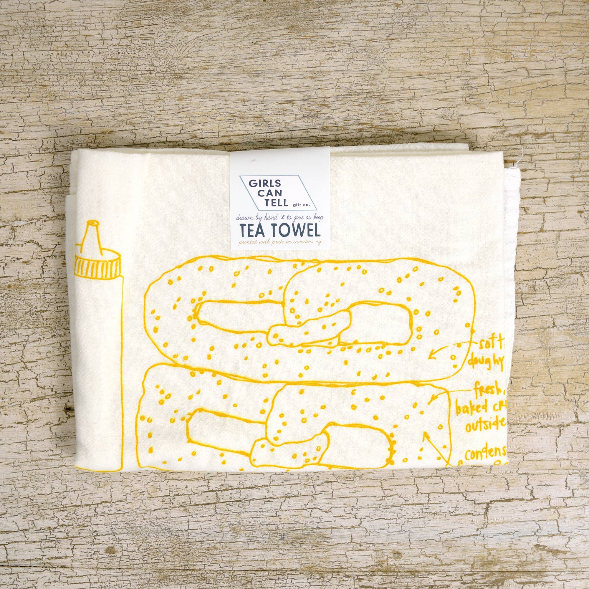 Soft Pretzel Tea Towel