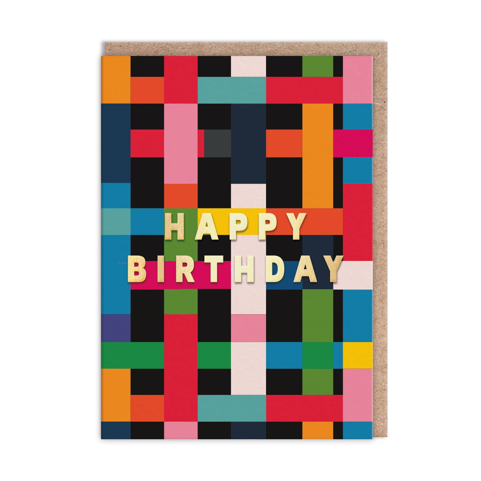 Plaid Happy Birthday Card