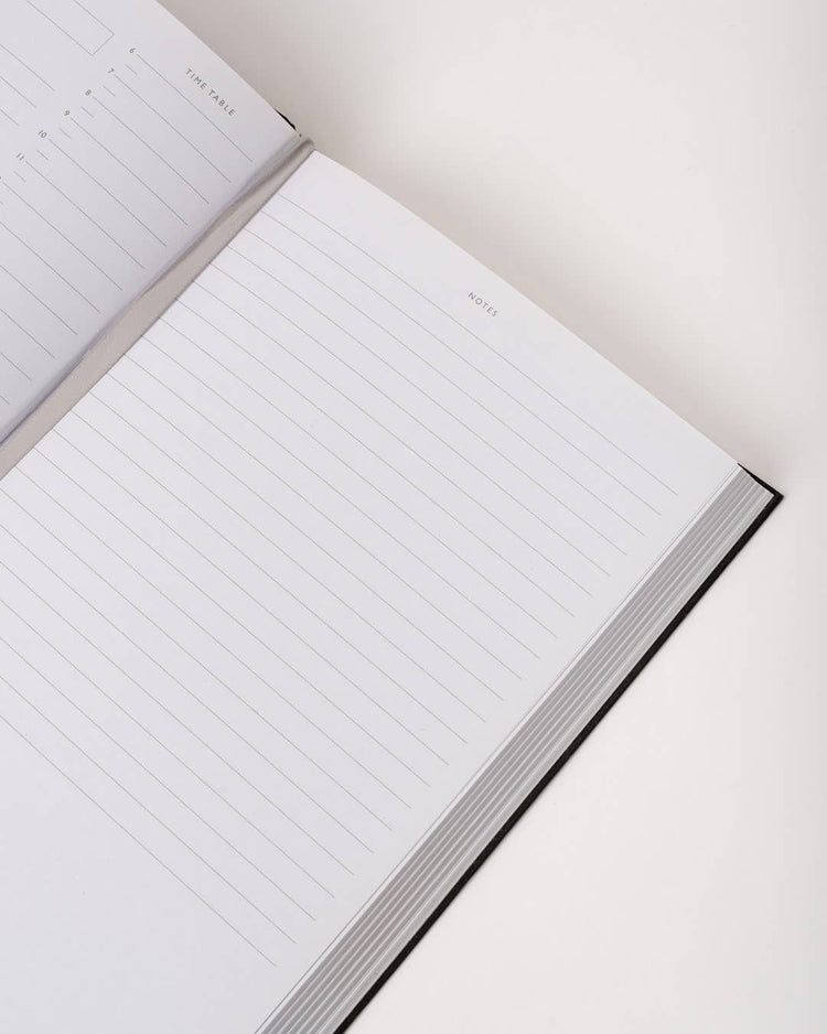 Navy Zodiac Star Linen Daily Planner (Undated)