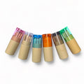 Mini Travel Colored Pencils with Built In Sharpener: Clear