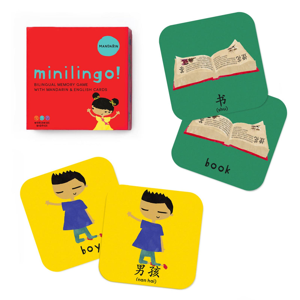 Minilingo Mandarin/English Bilingual Flashcards for Kids
