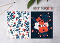 Red, White, & Bloom Paint-By-Numbers kit