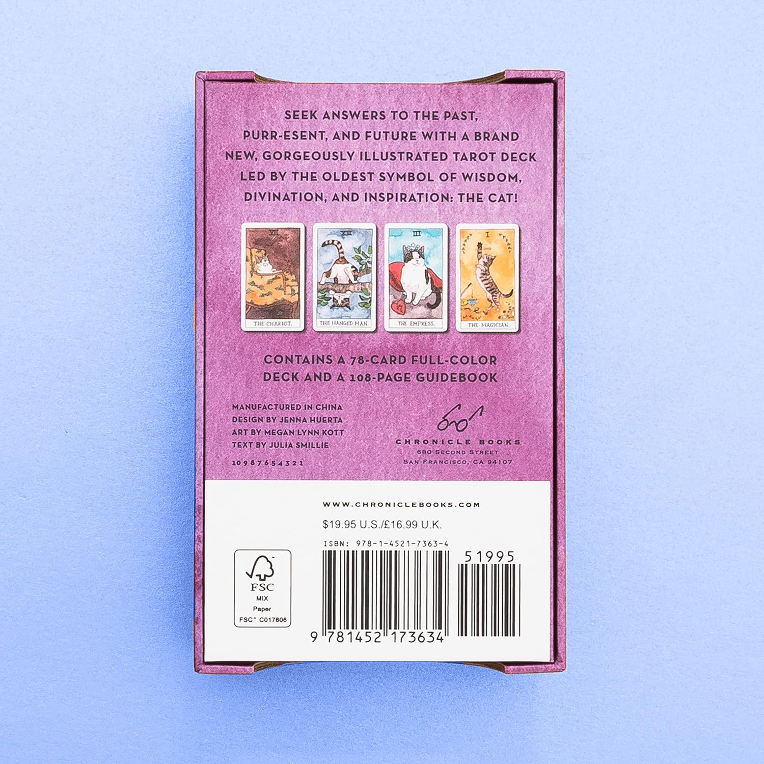 Cat Tarot Deck and Guidebook