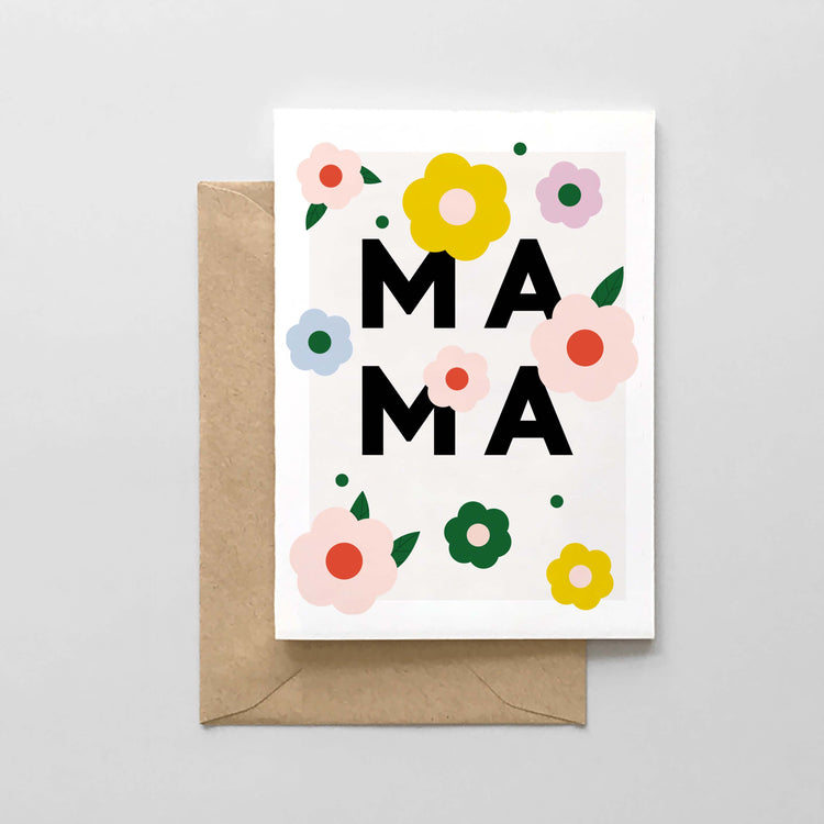 Mama Floral Design Card