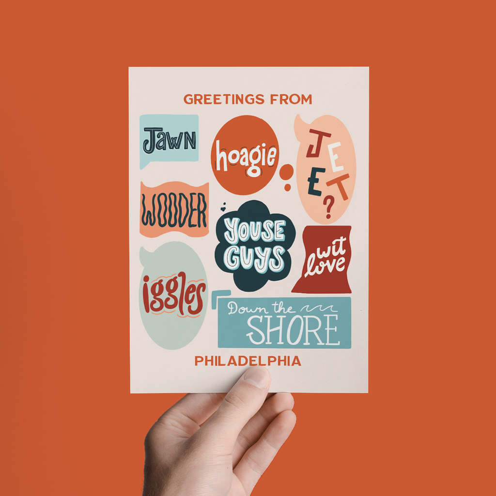 Greetings from Philadelphia Slang Card