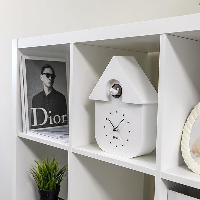 Cuckoo Casita White Clock with Dial