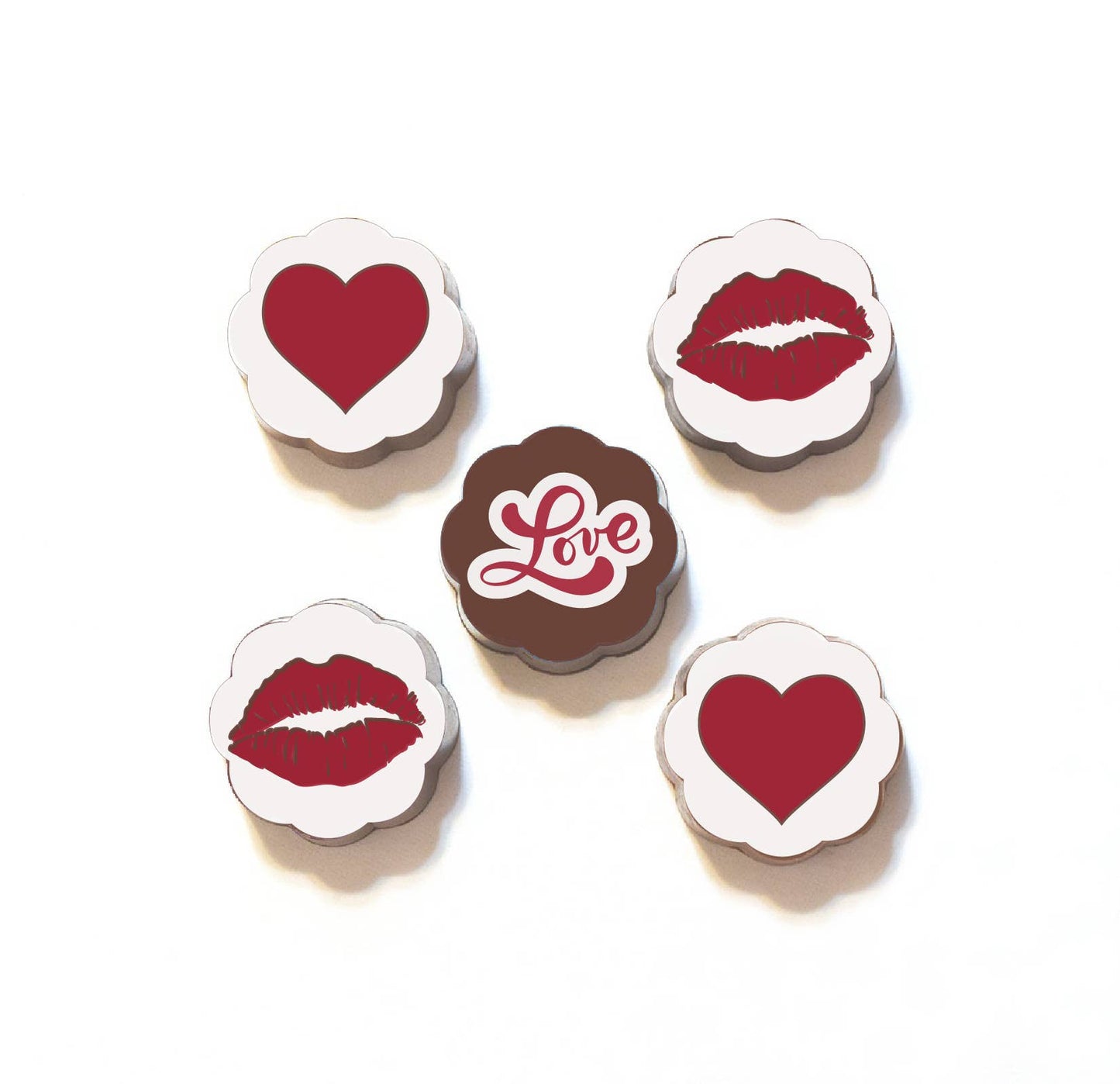 LIPS - Chocolate Covered Caramels - Box of 5