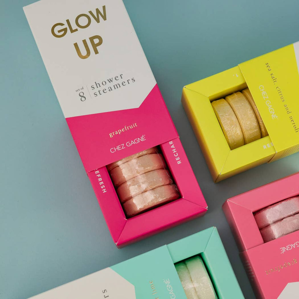 Glow Up Shower Steamers - Grapefruit - Set of 8