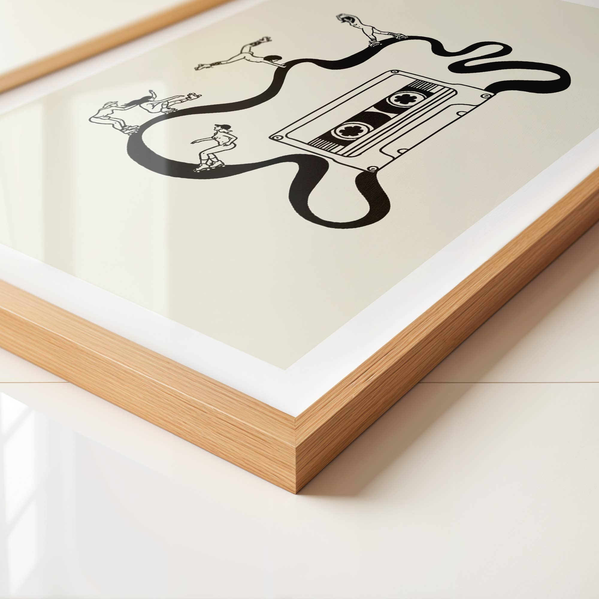 Girls Skate Session Art Print: 8x10