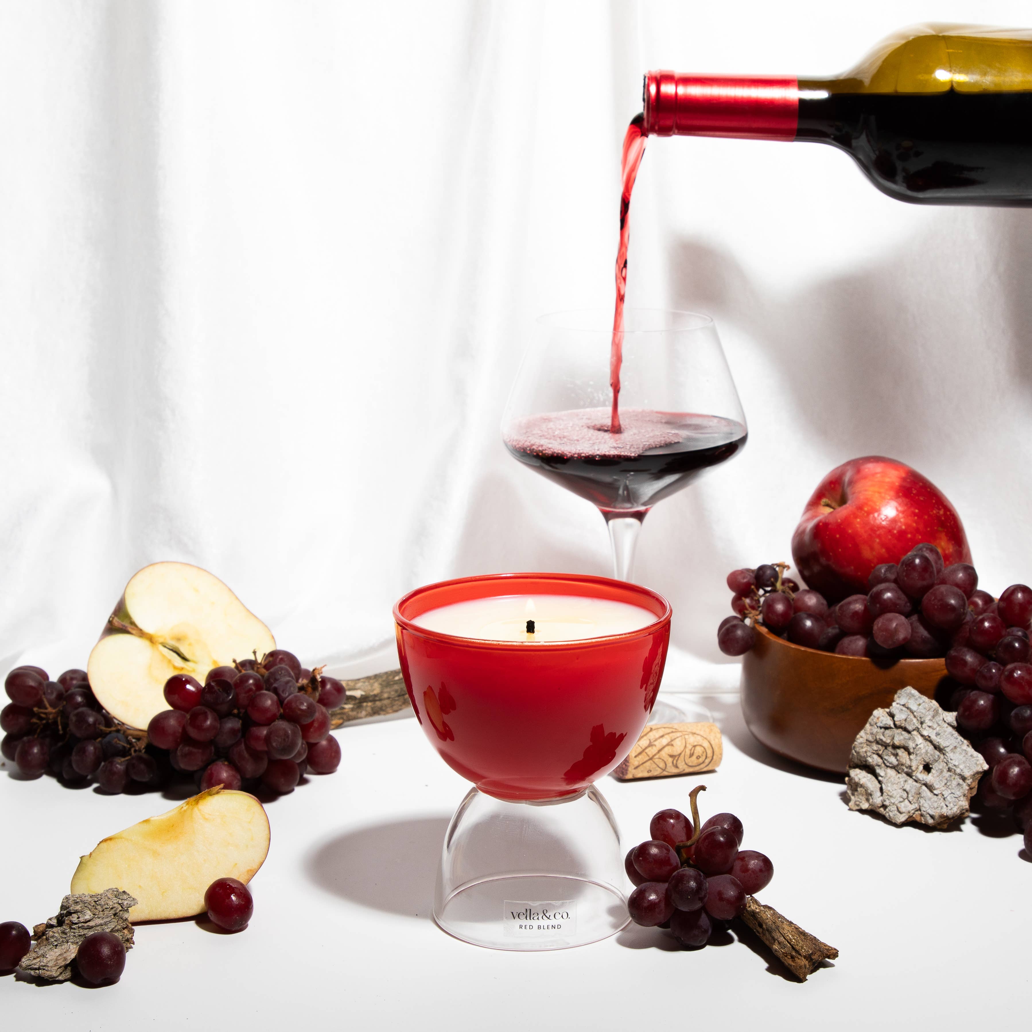 Red Blend – Wine-Inspired Soy Candle in Reusable Glass
