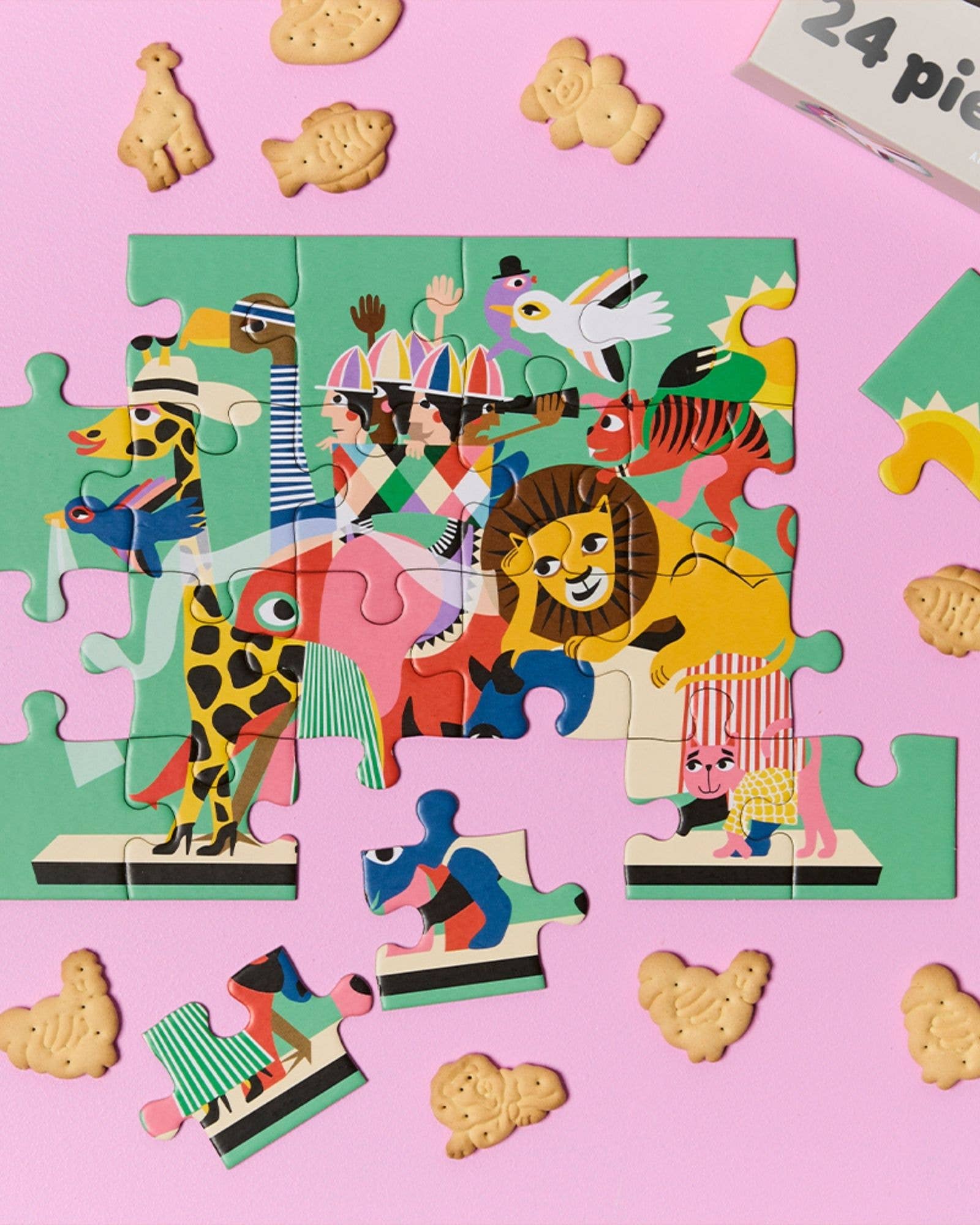 24 Piece Kids Jigsaw Puzzle - Animal Carnival