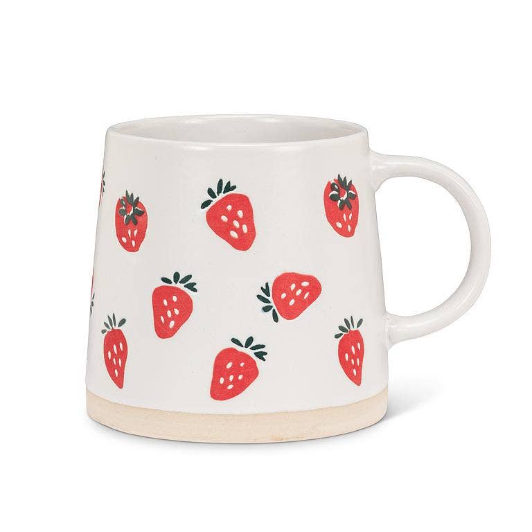 Oversized Mug with Strawberries