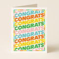 Colorful Congrats Greeting Card